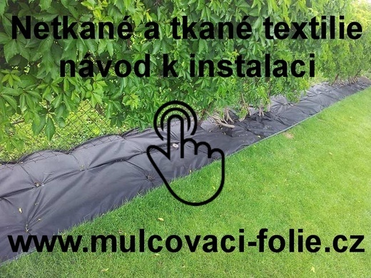 Netkané a tkané mulčovací textilie